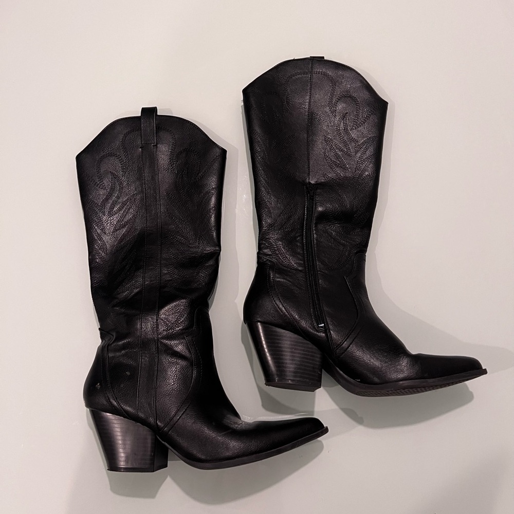 black cowboy boots!